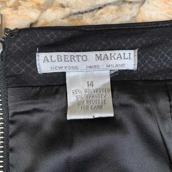 Alberto Makali Python print short skirt zip up SZ 14 like new business attitre - Picture 7 of 7